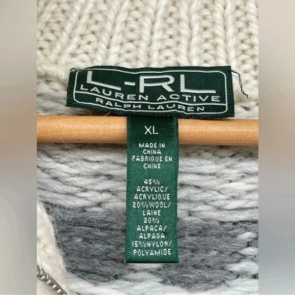 Lauren Active Ralph Lauren Womens Alpaca
Zip Sweater Jacket XL - Picture 8 of 13